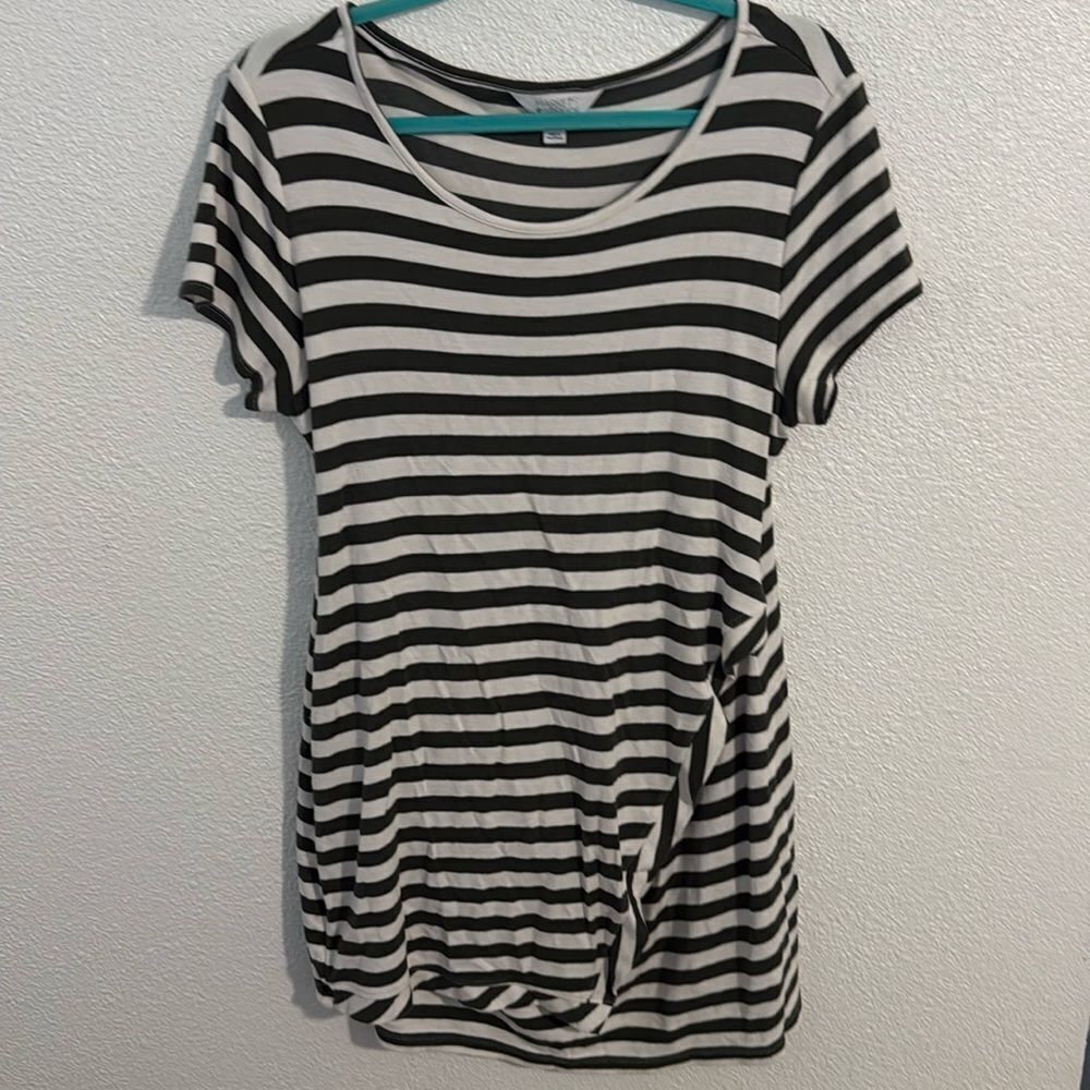 Market and Spruce -Womens Casual Dress olive green and cream dress- Size XXLP